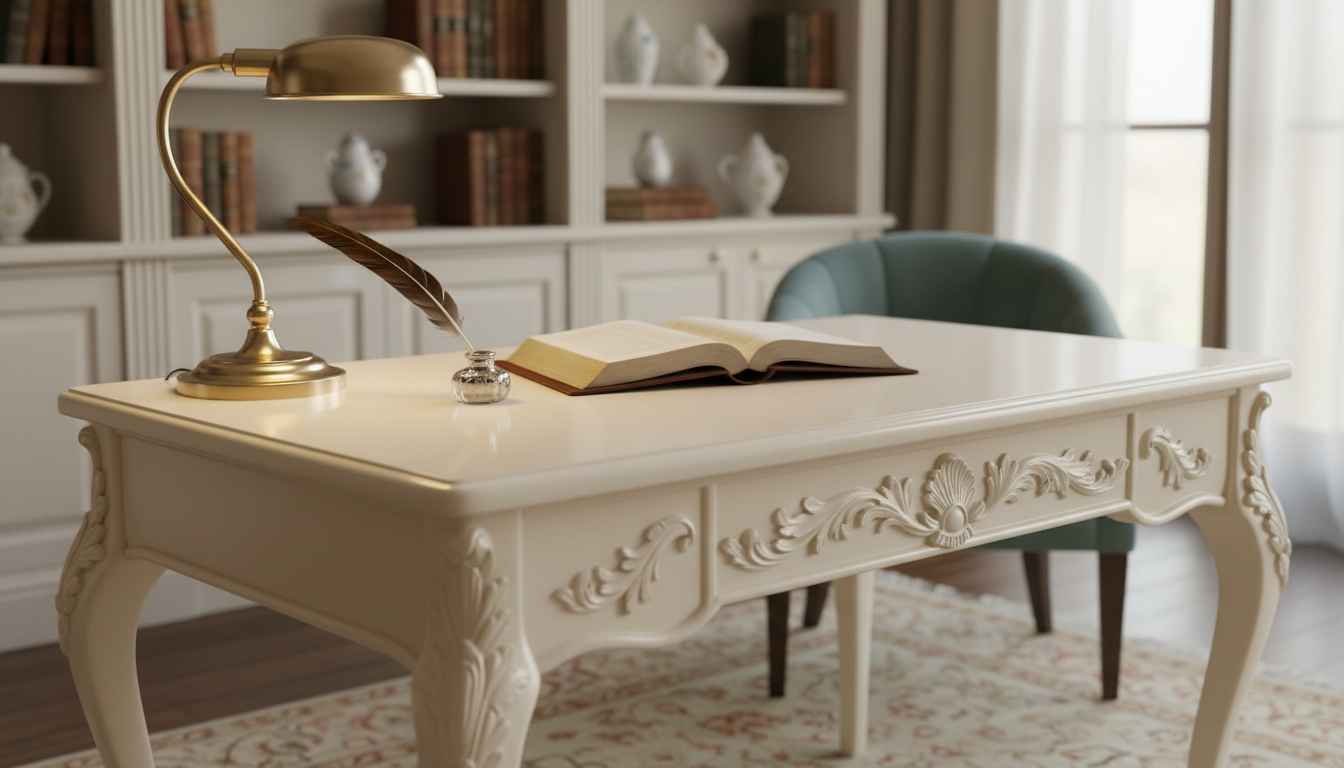 ivory writing desk